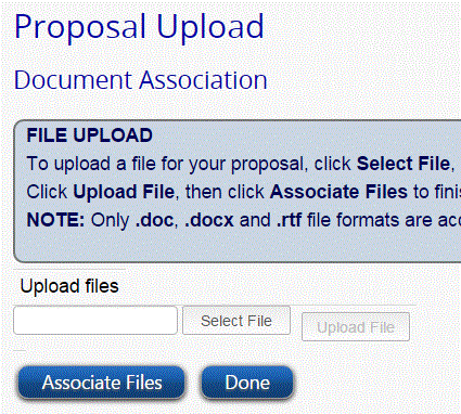 Upload Proposal