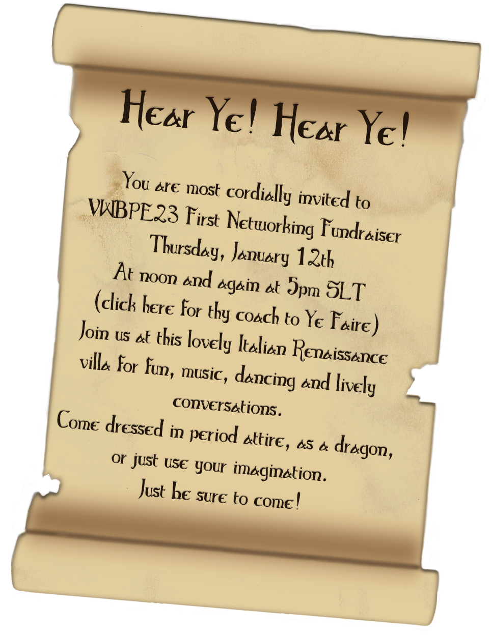 Hear Ye Hear Ye
