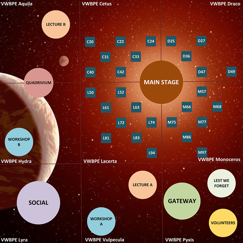 VWBPE 2021 Exhibit Map